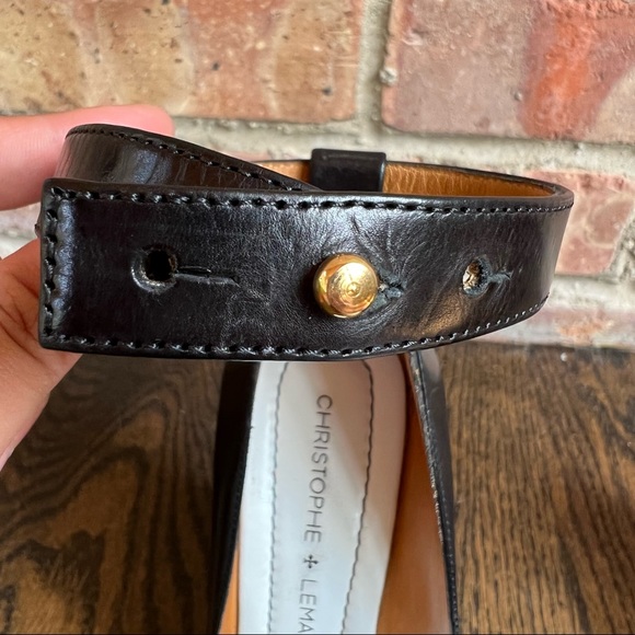 Christophe Lemaire Sculpted Sandal- Heel-Ankle-Mary Jane Wedges - Picture 6 of 6